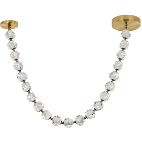 Jackie LED 12.6 inch Satin Brass Pendant Ceiling Light
