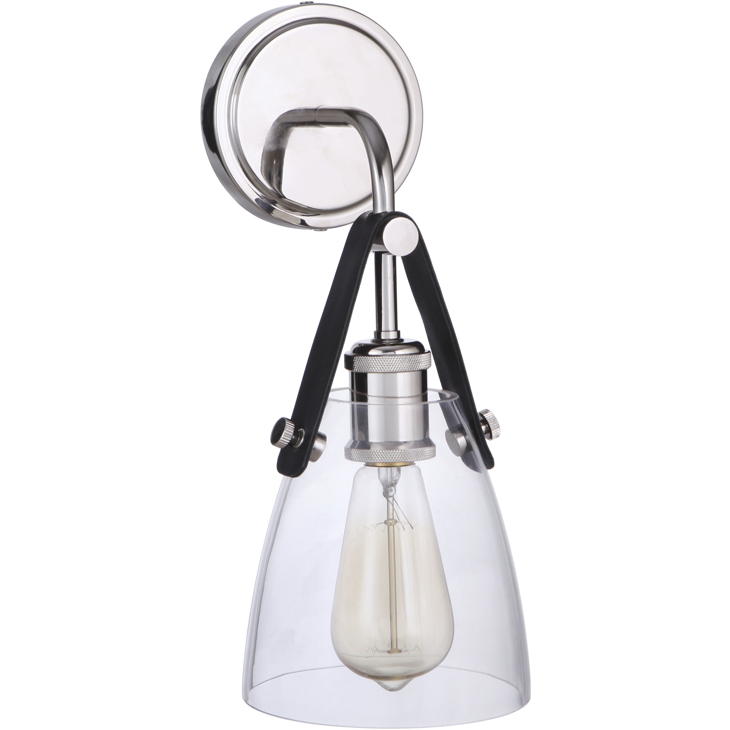 Gallery Hagen 1 Light 6 inch Polished Nickel Wall Sconce Wall Light
