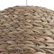 Natural 1 Light 22 inch Natural Pendant Ceiling Light, Dome