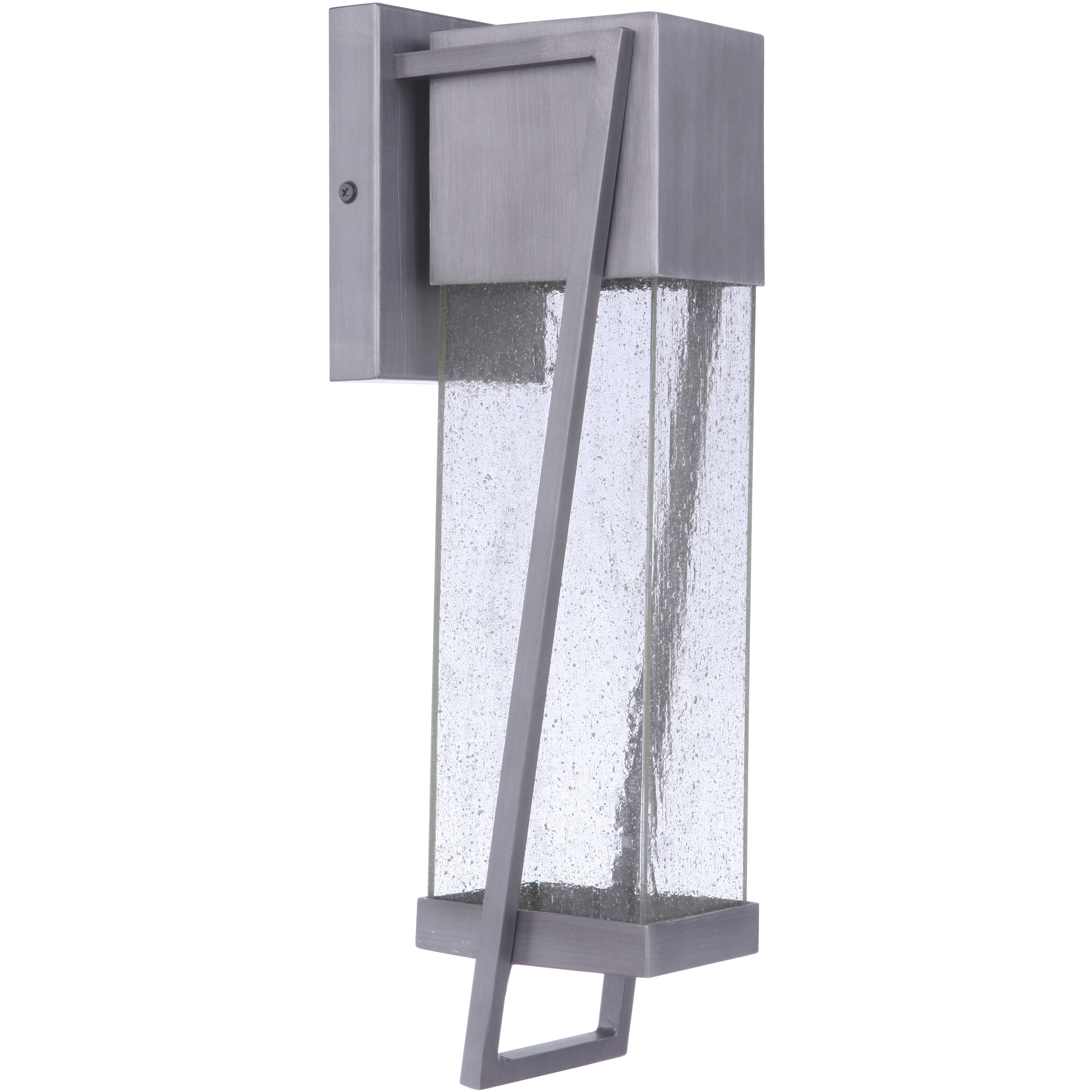 Bryce LED 17 inch Brushed Titanium Outdoor Wall Lantern