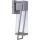 Bryce LED 17 inch Brushed Titanium Outdoor Wall Lantern