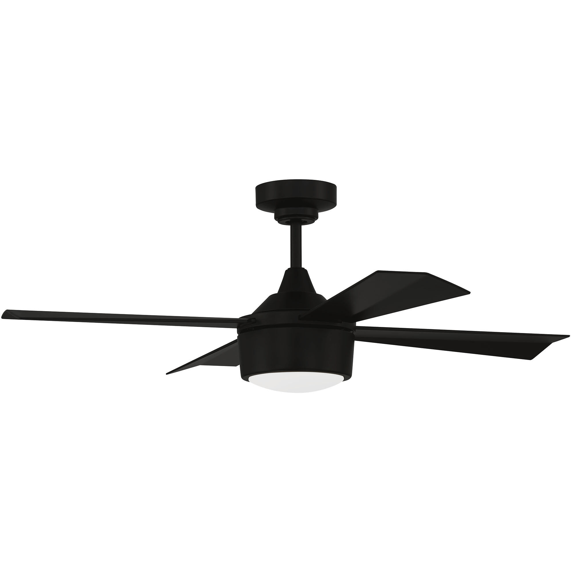 Theo 42 inch Flat Black with Flat Black/Flat Black Blades Ceiling Fan