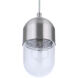 Pill 1 Light 4.25 inch Brushed Polished Nickel Mini Pendant Ceiling Light