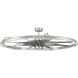 Axel 52 inch Brushed Polished Nickel with Brushed Nickel Blades Ceiling Fan (Blades Included)