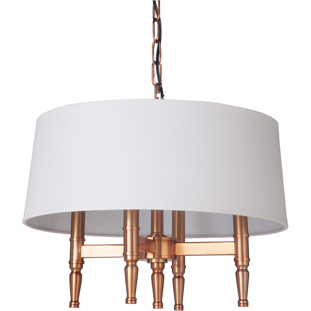 Ella 4 Light 18 inch Satin Brass Pendant Ceiling Light