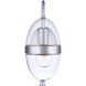Sivo Outdoor Wall Mount in Satin Aluminum, Small