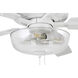 Super Pro 101 60 inch White with White/Washed Oak Blades Contractor Ceiling Fan