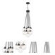 Neighborhood Que 9 Light 16.25 inch Flat Black Pendant Ceiling Light