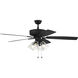 Pro Plus 104 52 inch Espresso with Espresso/Walnut Blades Contractor Ceiling Fan