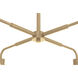 Pleated 4 Light 30 inch Premium Bronze Chandelier Ceiling Light