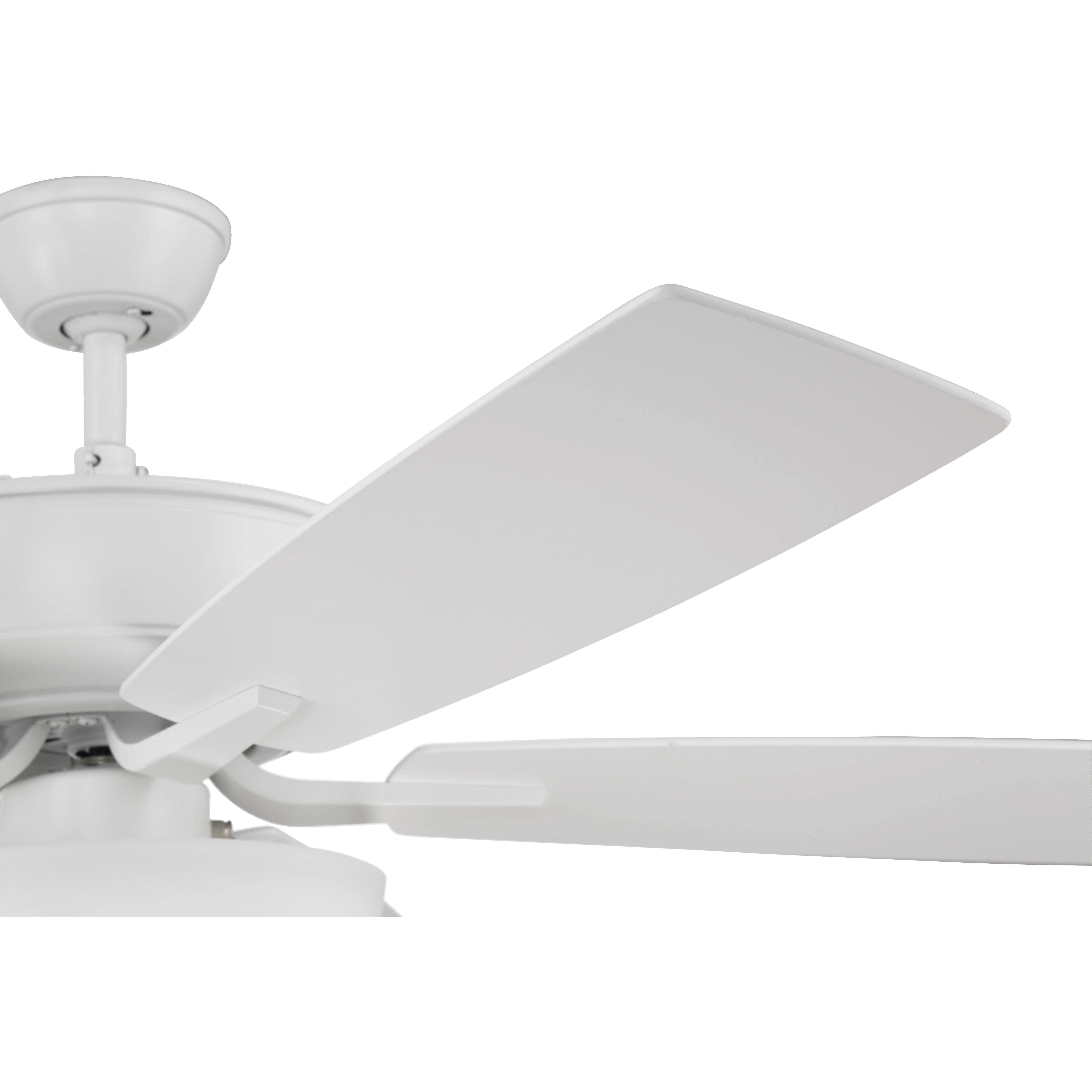 Pro Plus 211 52 inch White with White/Washed Oak Blades Contractor Ceiling Fan in White/Whitewashed Oak