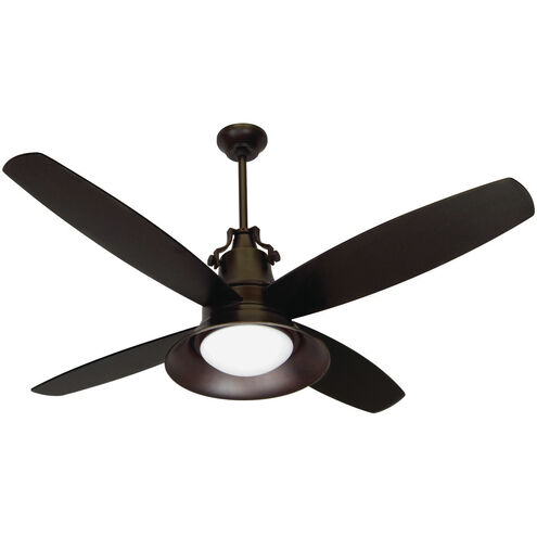 Union 52 inch Oiled Bronze Gilded with Oiled Bronze Blades Indoor/Outdoor Ceiling Fan
