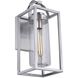 Neo 1 Light 17 inch Satin Aluminum Outdoor Wall Lantern
