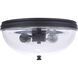 Sivo 2 Light 13 inch Midnight Outdoor Flushmount