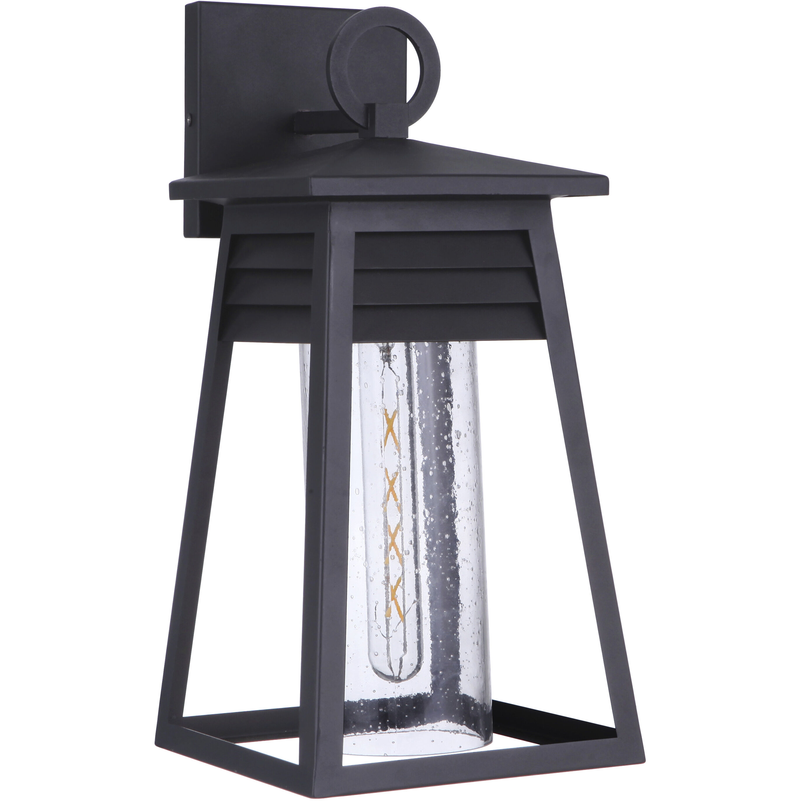Becca 1 Light 16 inch Textured Black Outdoor Wall Mount