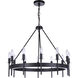 Larrson 12 Light 29 inch Flat Black Chandelier Ceiling Light