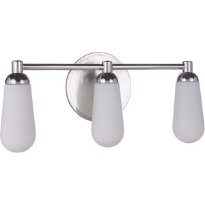 Riggs 3 Light 22 inch Brushed Polished Nickel and Polished Nickel Vanity Light Wall Light