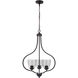 Neighborhood Serene 3 Light 22.5 inch Espresso Foyer Light Ceiling Light in Clear Seeded, Neighborhood Collection