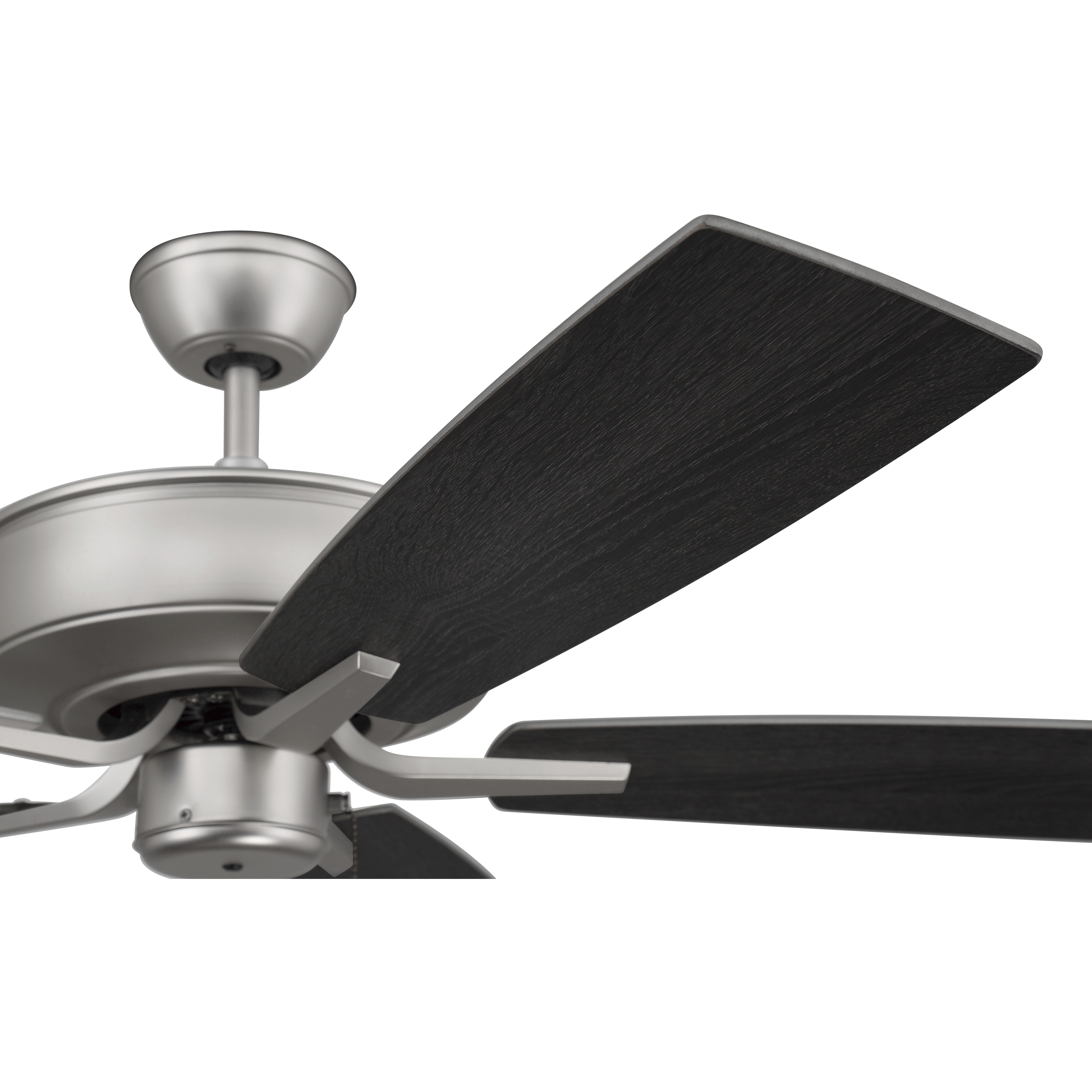 Pro Plus 52 inch Brushed Satin Nickel with Brushed Nickel/Greywood Blades Contractor Ceiling Fan
