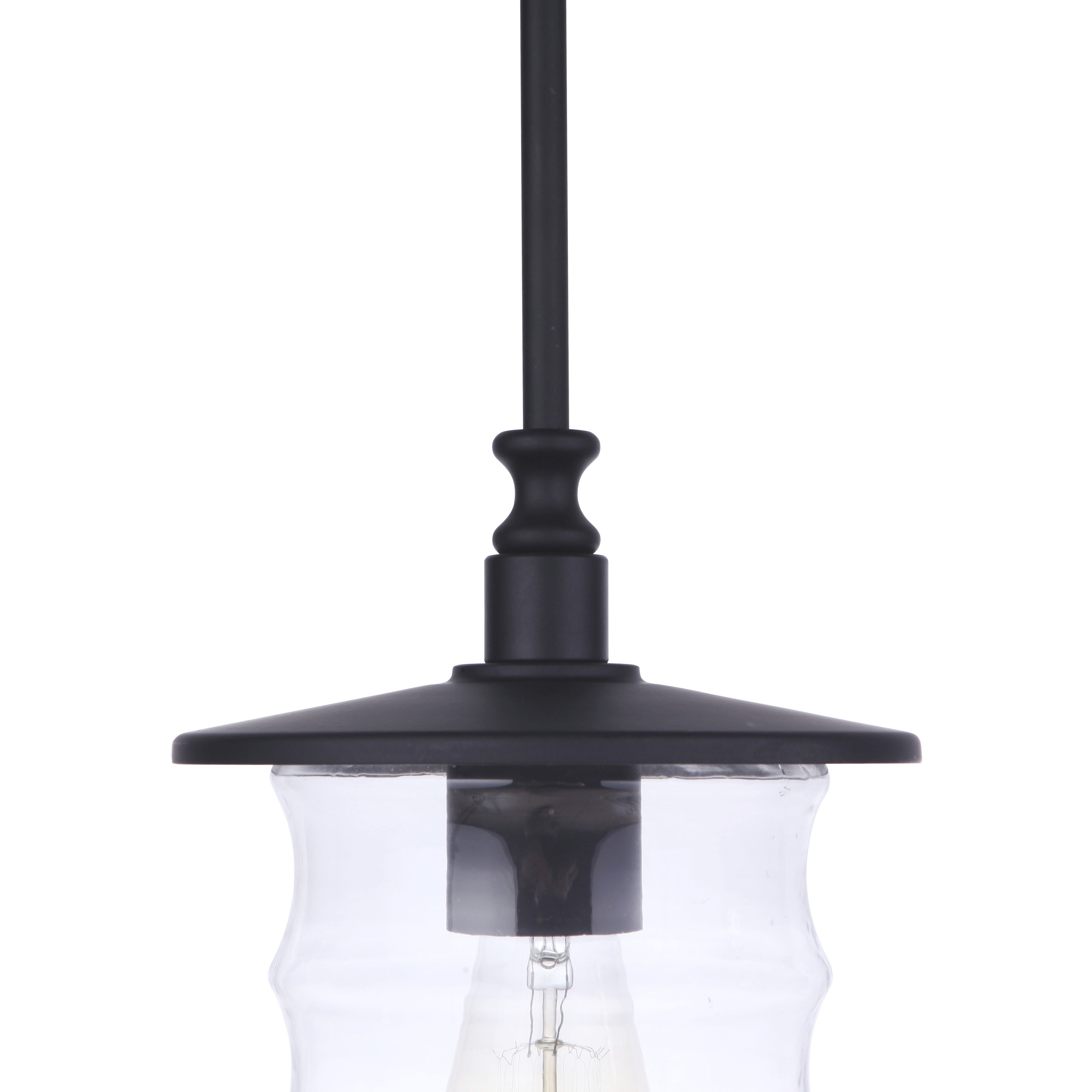 Canon 1 Light 7.5 inch Midnight Outdoor Pendant