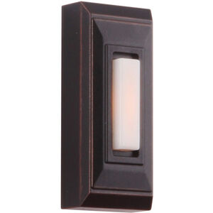 Stepped Rectangle Oiled Bronze Gilded Push Button