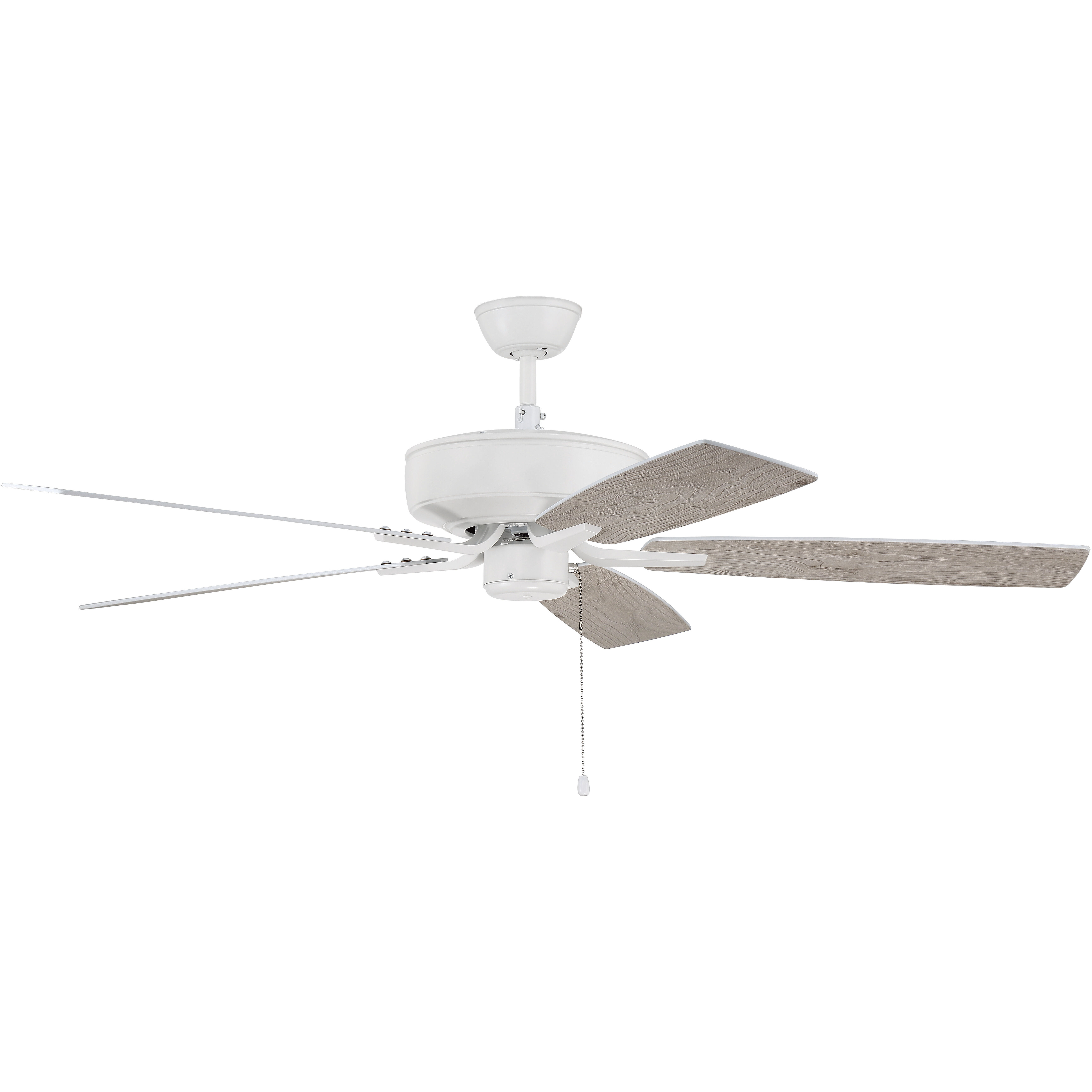 Craftmade P52W5-52WWOK Pro Plus 52 inch White with White/Washed