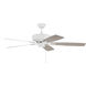 Pro Plus 52 inch White with White/Washed Oak Blades Contractor Ceiling Fan