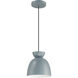 Ventura Dome 1 Light 7.5 inch Dusty Blue Mini Pendant Ceiling Light