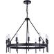 Larrson 12 Light 29 inch Flat Black Chandelier Ceiling Light