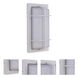 Bulkhead 2 Light 14 inch Textured White Outdoor Wall/Ceiling Mount, Large