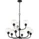 Glenda 9 Light 29.5 inch Flat Black Chandelier Ceiling Light