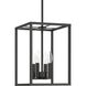 Signature 4 Light 10 inch Flat Black Foyer Light Ceiling Light