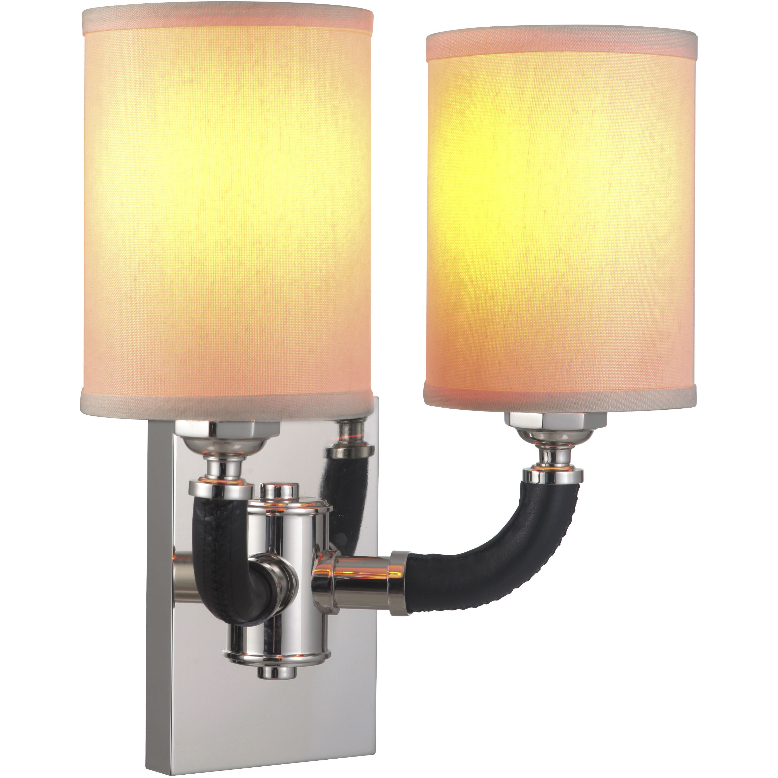 Gallery Huxley 2 Light 13 inch Polished Nickel Wall Sconce Wall Light