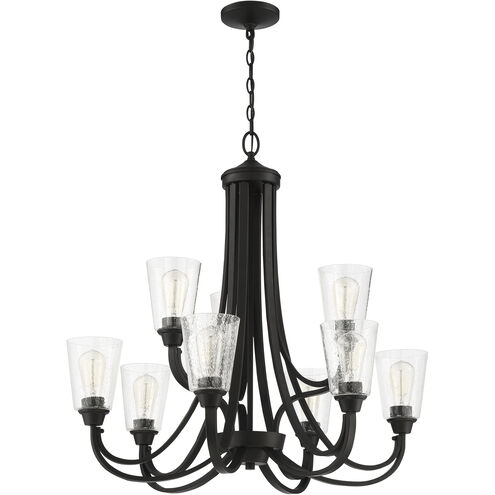 Grace 9 Light 32 inch Espresso Chandelier Ceiling Light in Clear Seeded, Neighborhood Collection
