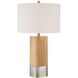 Bejamin 23.63 inch 60 watt Brushed Polished Nickel Table Lamp Portable Light