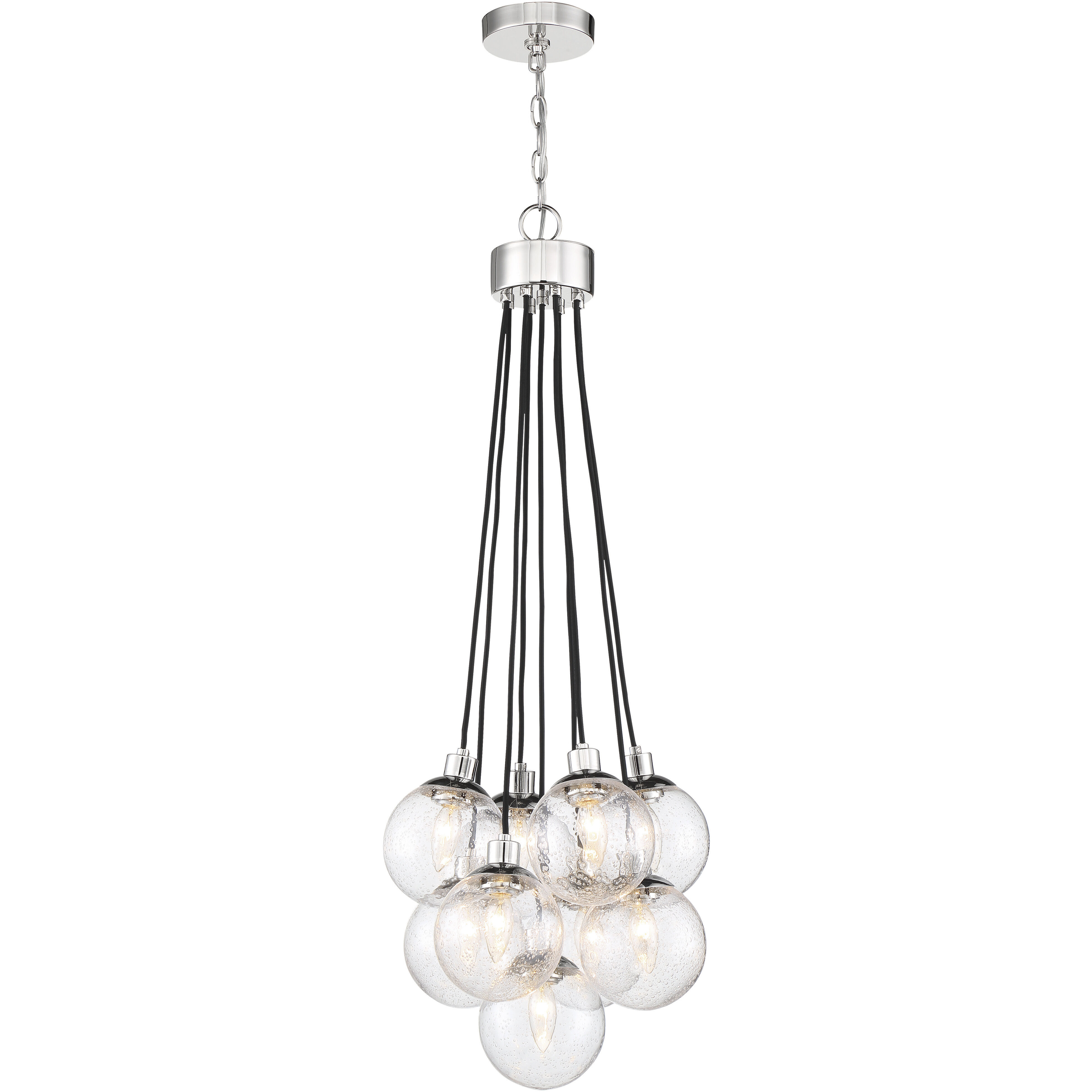 Neighborhood Que 9 Light 16.25 inch Chrome Pendant Ceiling Light