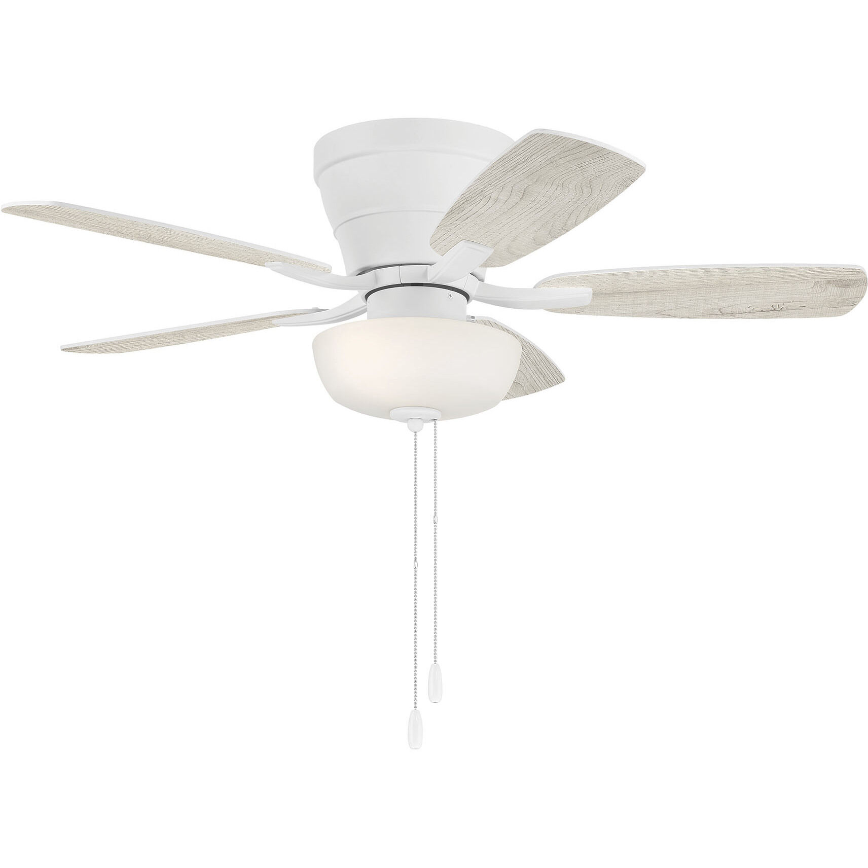 Wheeler 42 inch White with White/Washed Oak Blades Fan