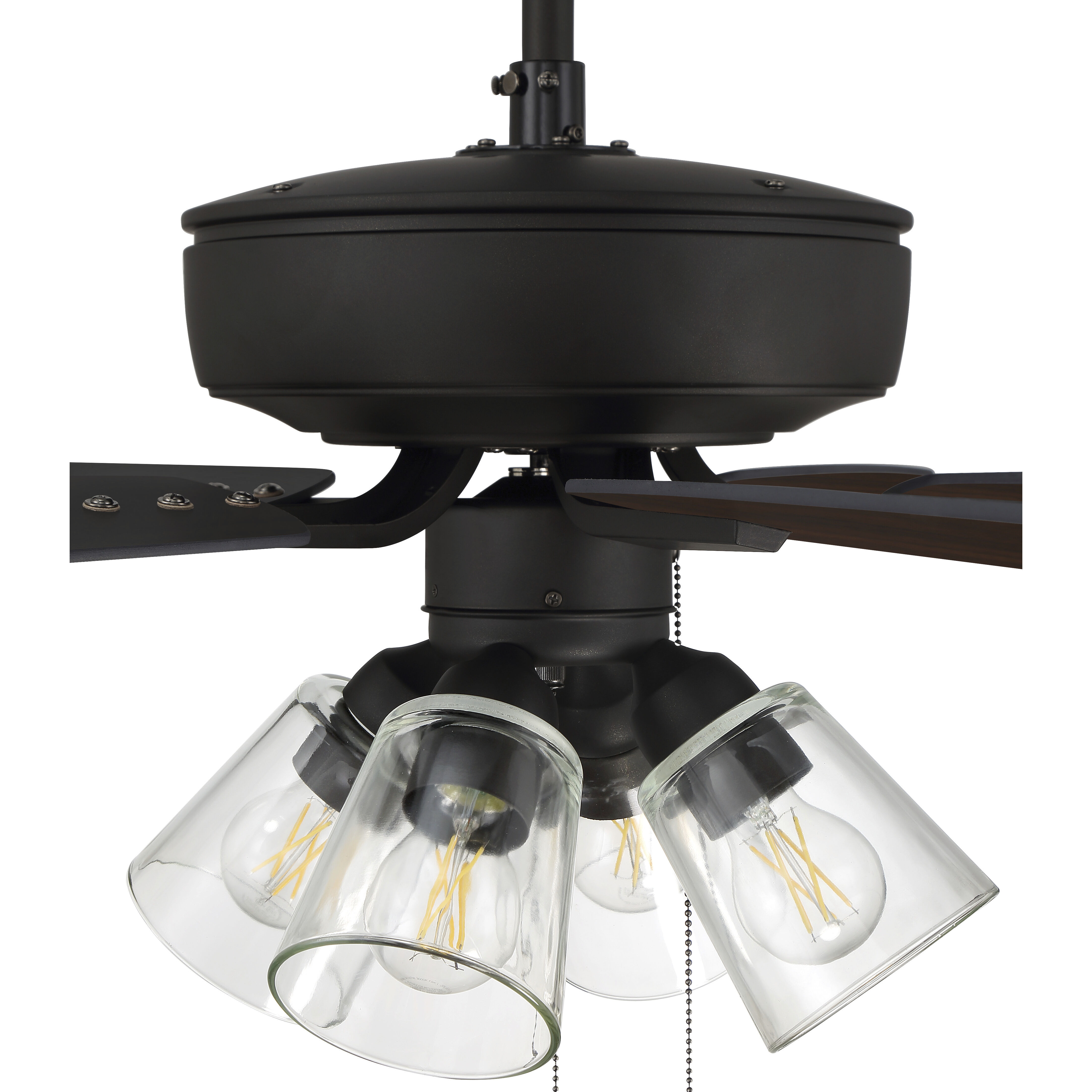 Pro Plus 104 52 inch Espresso with Espresso/Walnut Blades Contractor Ceiling Fan