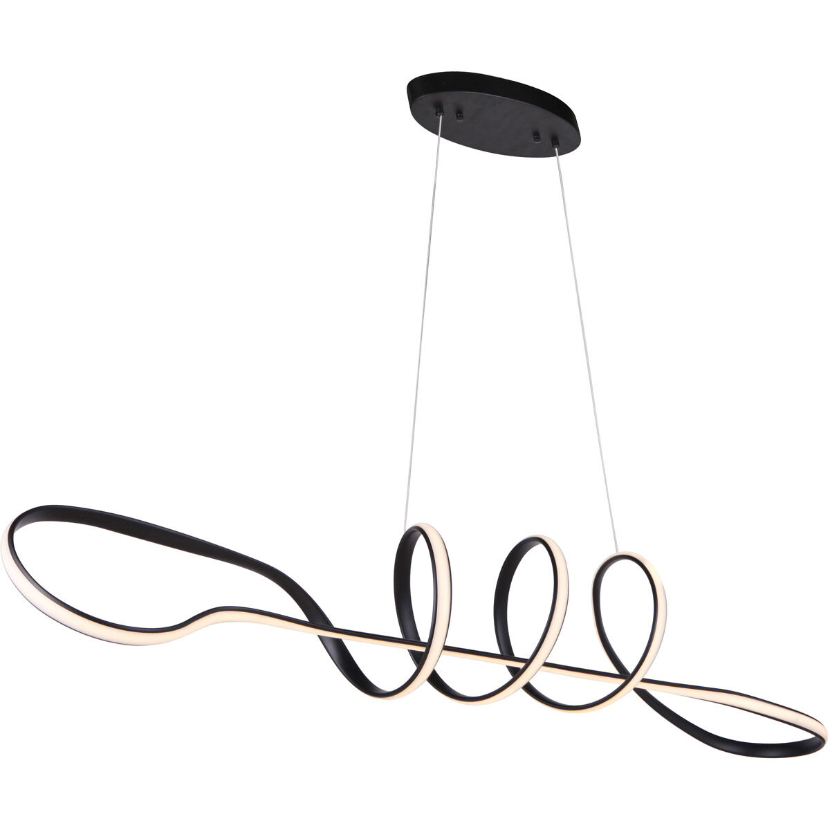 Craftmade 55770 FB LED Pulse LED 59 inch Flat Black Island Light