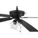 Pro Plus 104 52 inch Flat Black with Flat Black/Grey Wood Blades Contractor Ceiling Fan