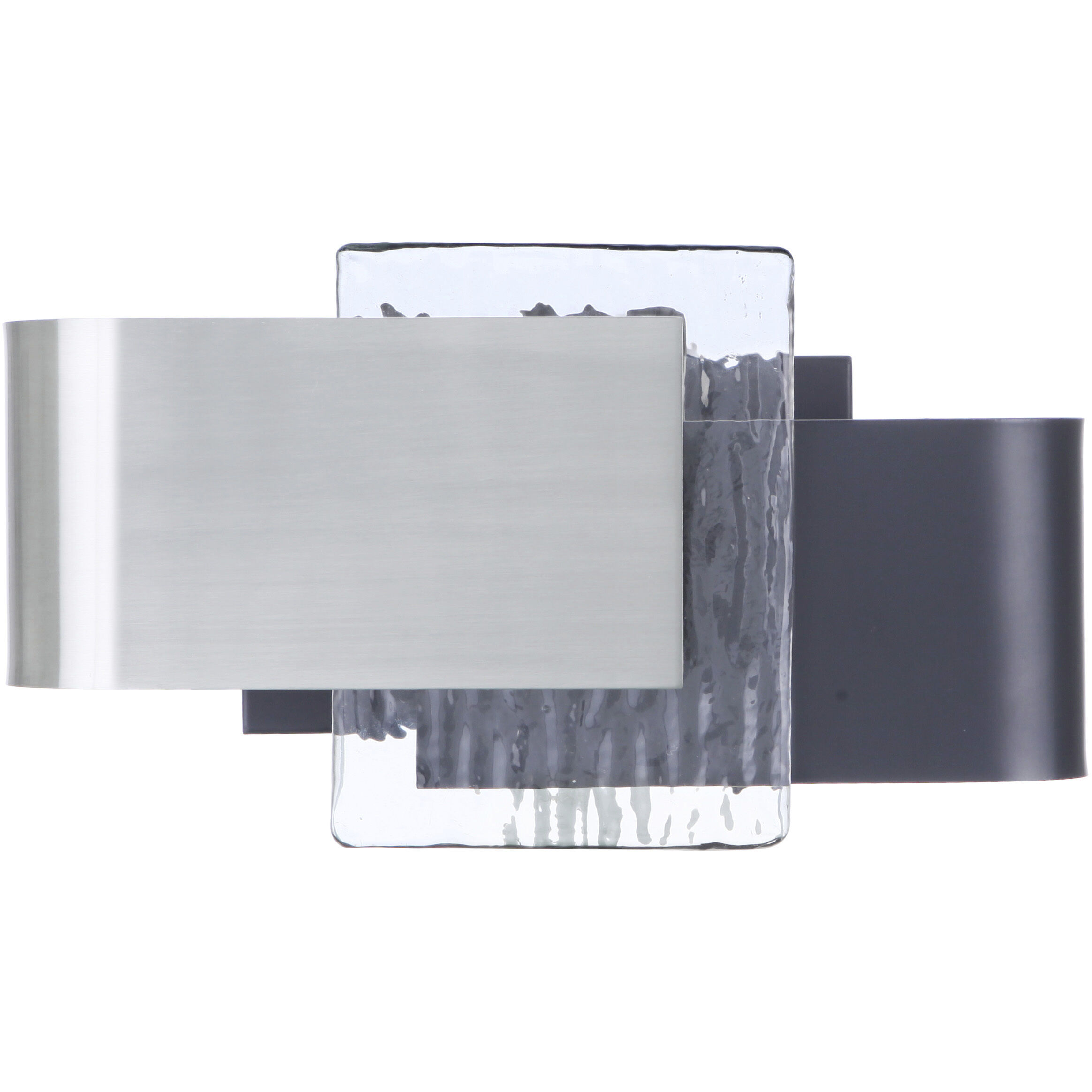 Harmony LED 12 inch Flat Black / Polished Nickel Wall Sconce Wall Light