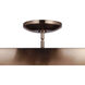 Isabel 5 Light 32 inch Satin Brass Convertible Semi-Flush Ceiling Light