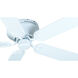 Pro Contemporary Flushmount 52 inch White Ceiling Fan Kit in Plus White
