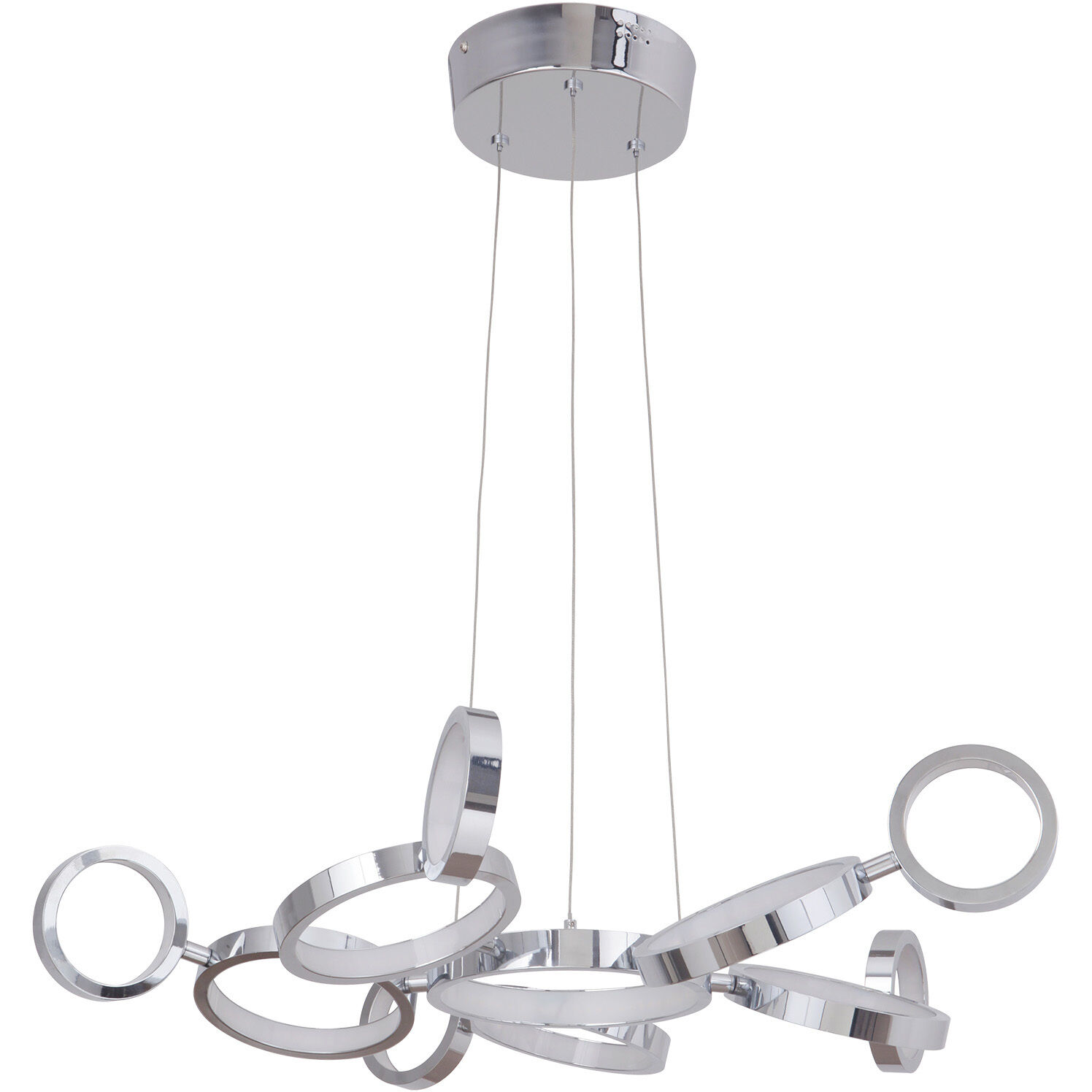 Mira LED 27.75 inch Chrome Chandelier Ceiling Light