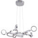 Mira LED 27.75 inch Chrome Chandelier Ceiling Light