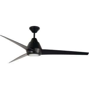 Acadian 60 inch Flat Black Indoor/Outdoor Ceiling Fan in Remote Control