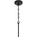 Reflection 1 Light 8 inch Flat Black Mini Pendant Ceiling Light
