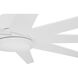 Champion 60 inch Matte White with Matte White/Matte White Blades Ceiling Fan