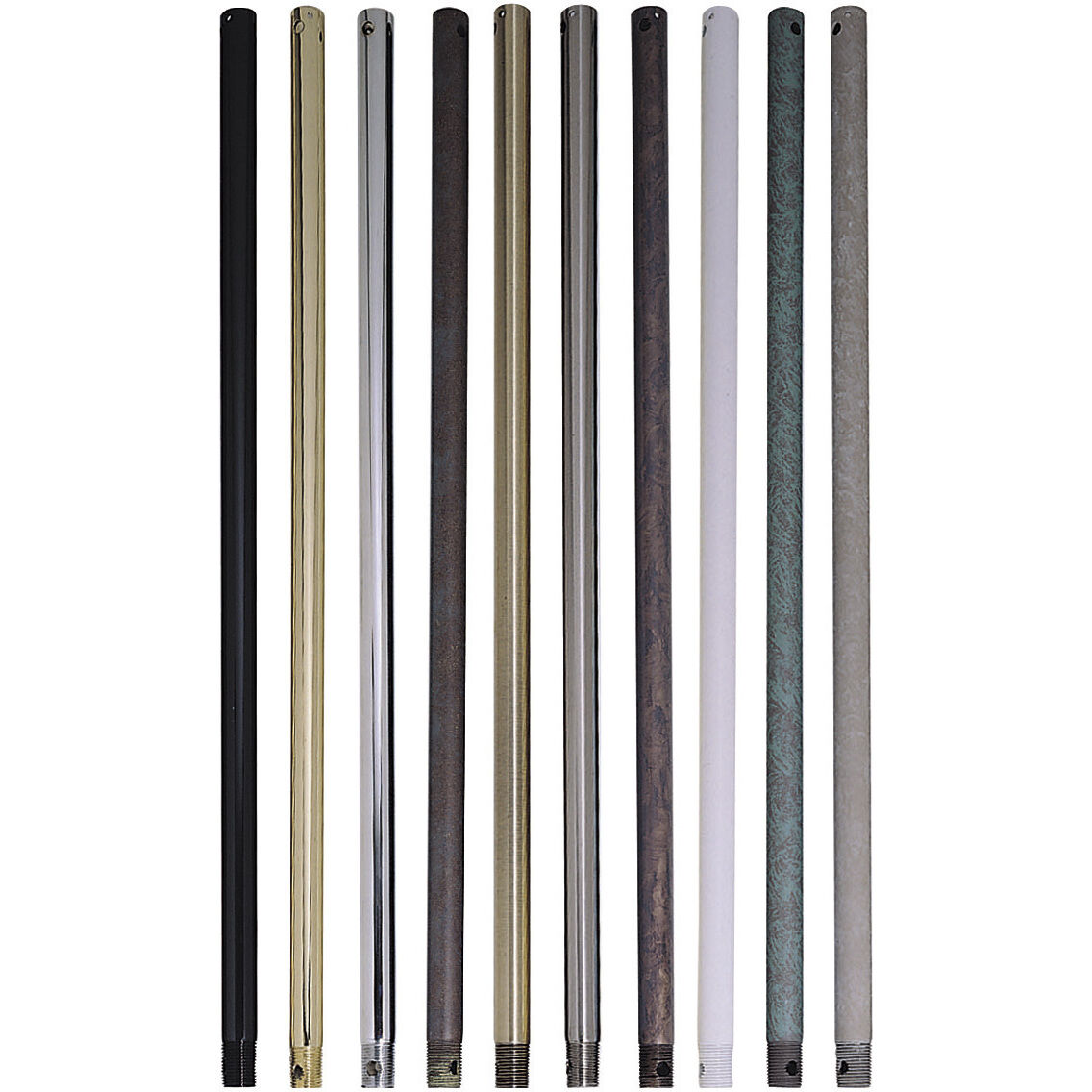 Bejamin Flat Black Downrod in 4 in.