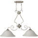 Cecilia 2 Light 36 inch Brushed Polished Nickel Island Light Ceiling Light